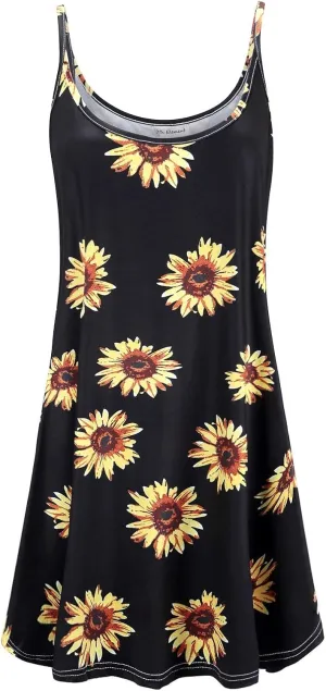 7th Element Plus Size Slip Dress for Women Under Dresses 2025 Spaghetti Strap Cami Camisoles Sun Tank Sleeveless Sundress