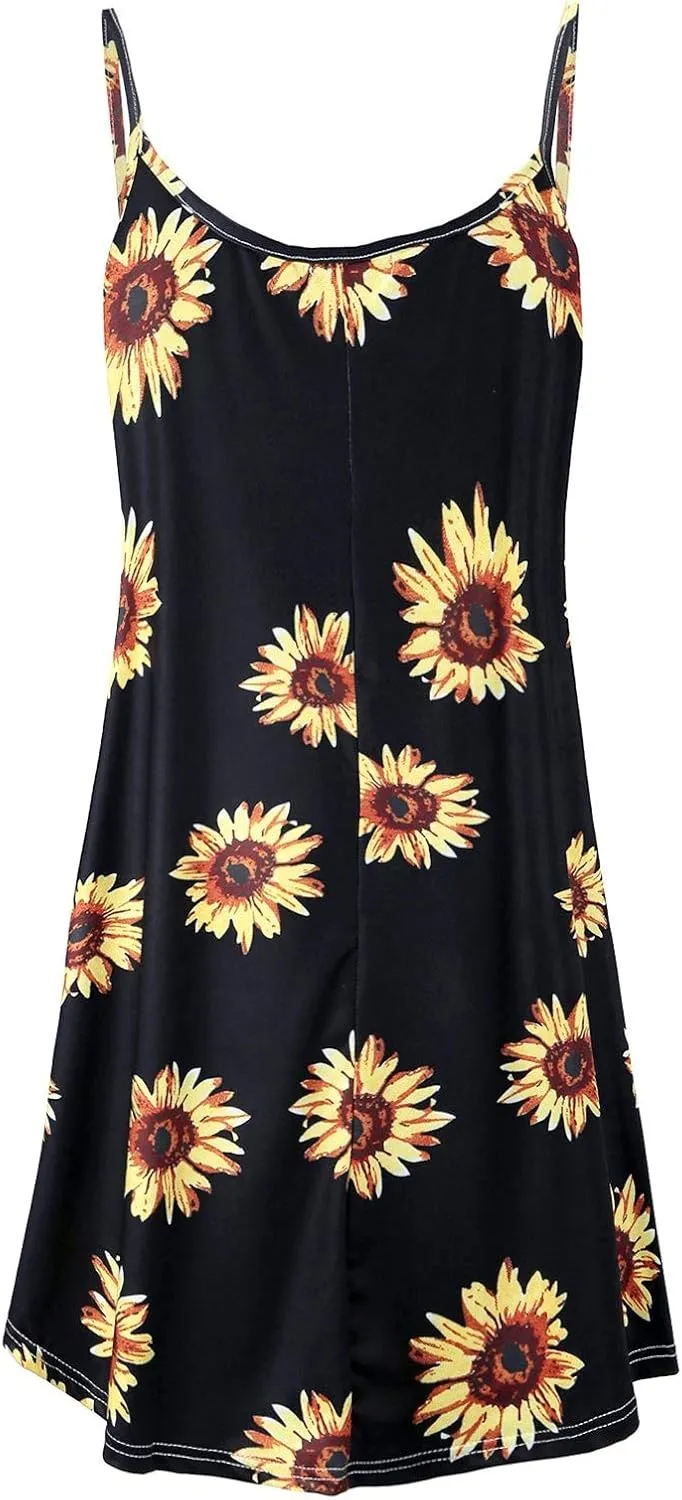 7th Element Plus Size Slip Dress for Women Under Dresses 2025 Spaghetti Strap Cami Camisoles Sun Tank Sleeveless Sundress