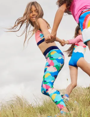 Adventure Jersey Leggings-Multi Cloud Camo