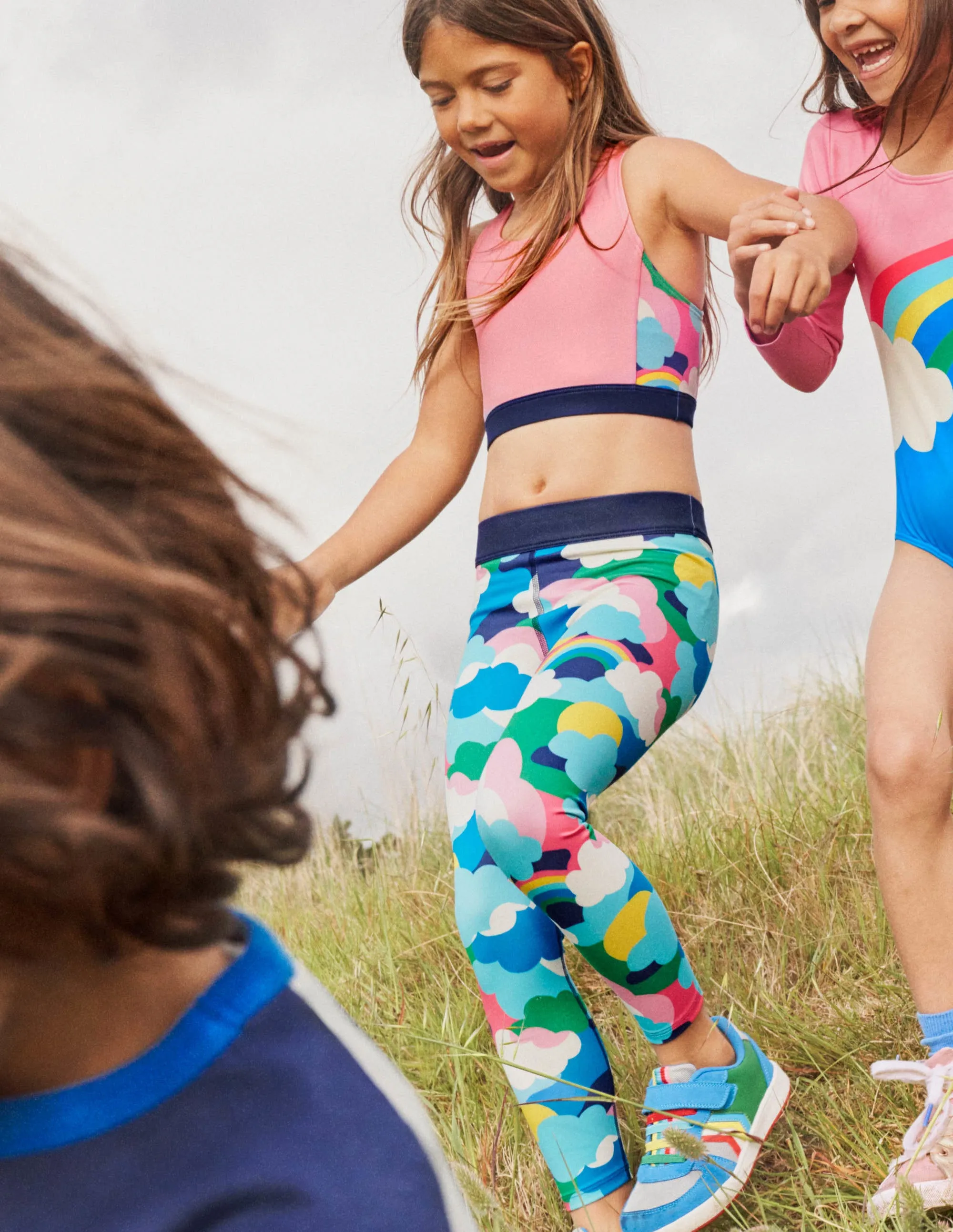Adventure Jersey Leggings-Multi Cloud Camo