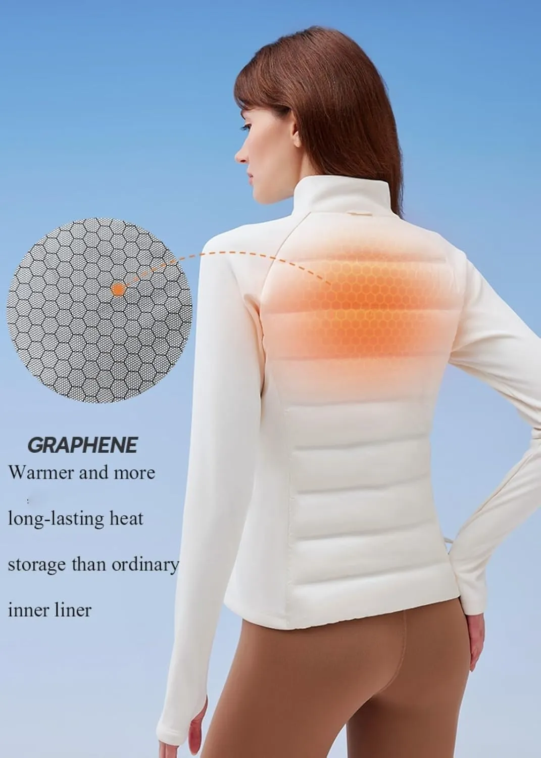 AFZ Womens Lightweight Warm Jacket Running Water Resistant Winter Puffer Jackets with Thumb Hole
