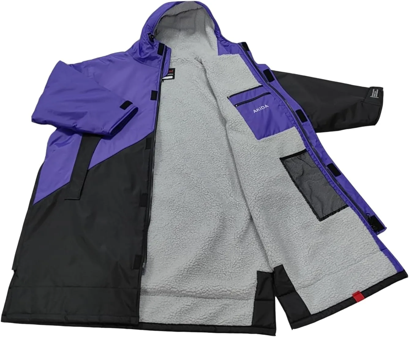 Akida Adult Oversized Changing Robe/Swim Parka,Waterproof Surf Poncho Warm Jacket,Quick Dry Wetsuit Changing Towel.