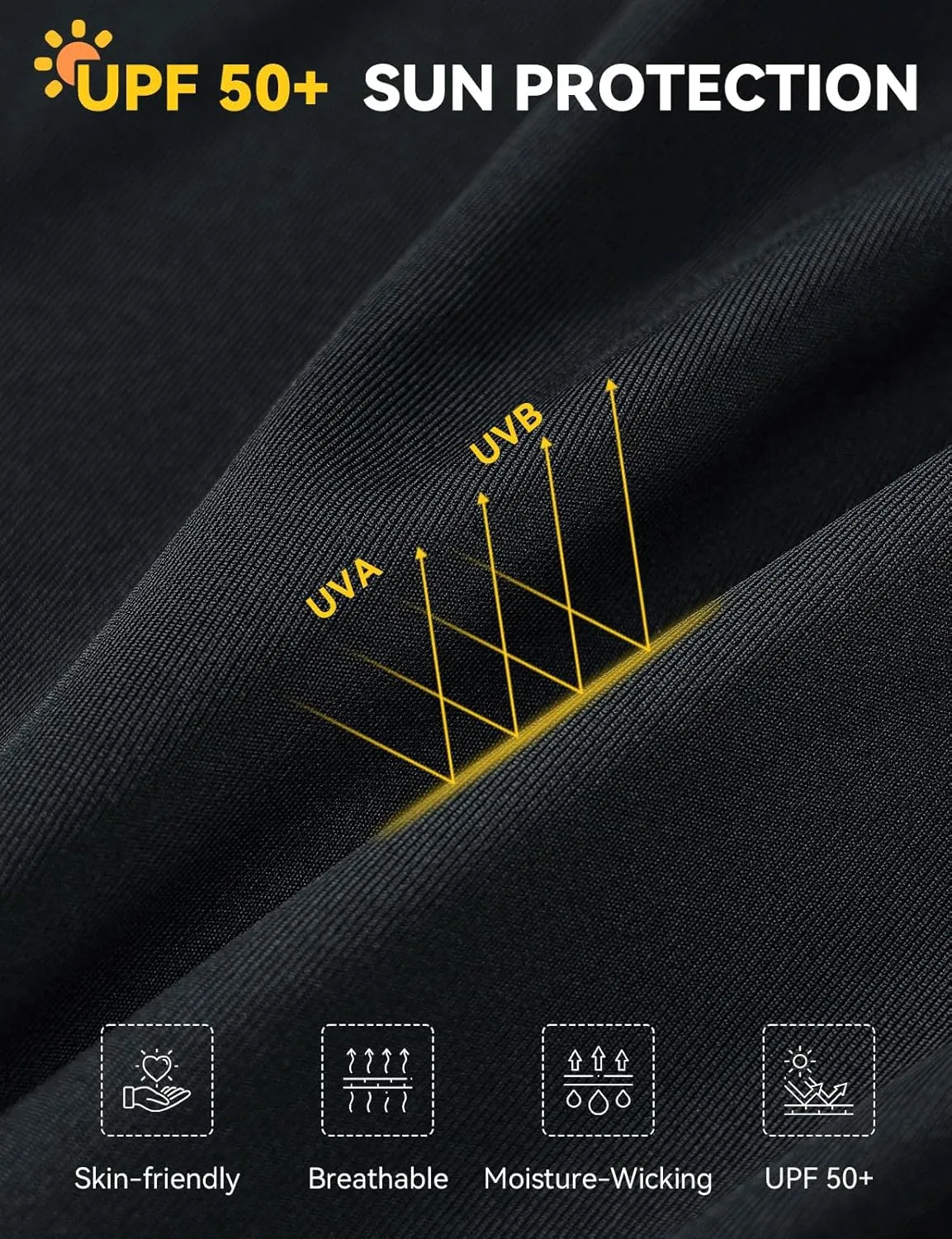 baleaf Men's Long Sleeve Running Shirts Sun Protection UV UPF 50  T Shirts Workout Athletic Gym Quick Dry Zip Pocket