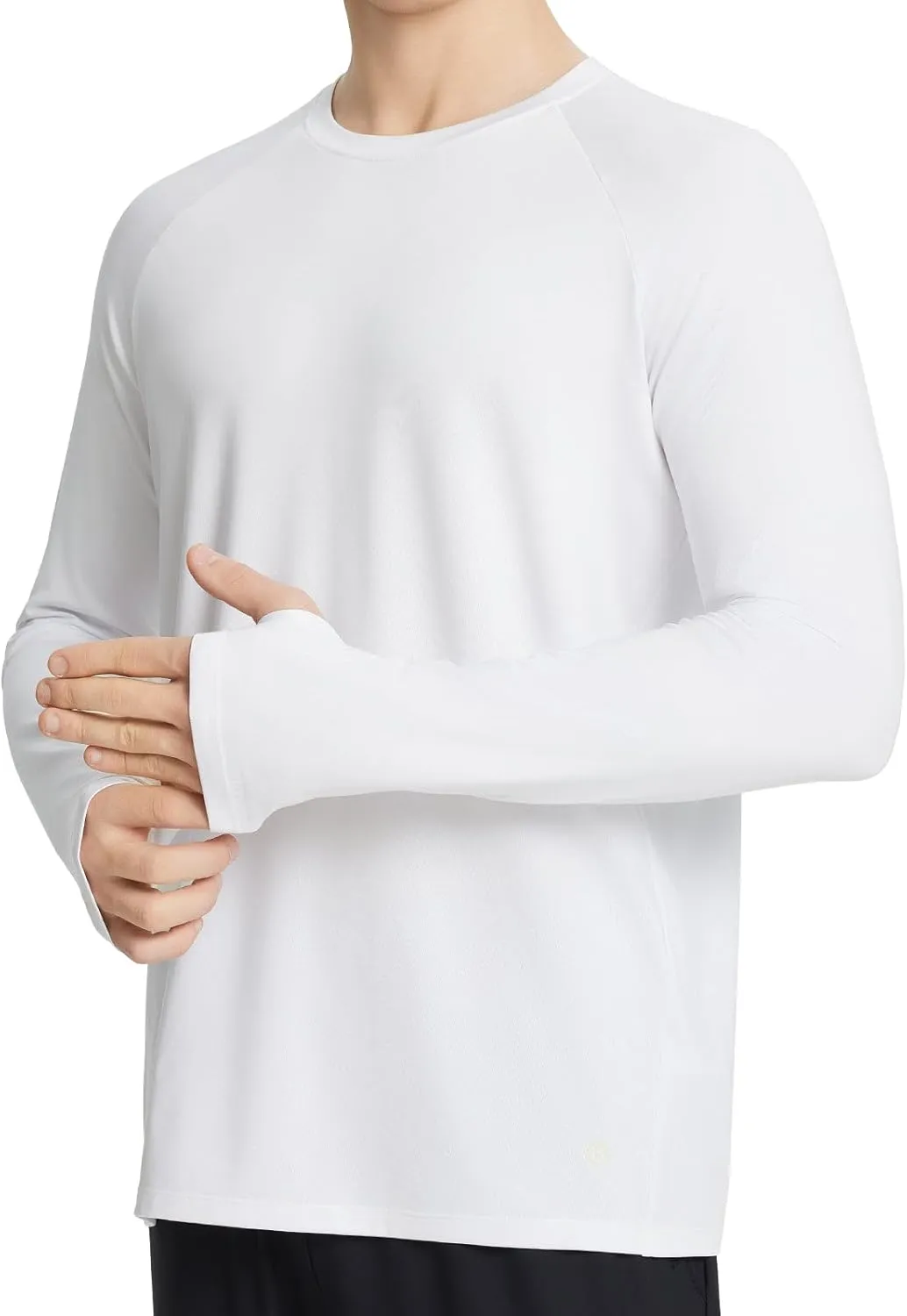 baleaf Men's Long Sleeve Running Shirts Sun Protection UV UPF 50  T Shirts Workout Athletic Gym Quick Dry Zip Pocket