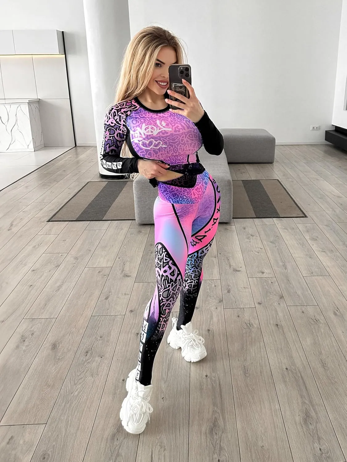 Bona Fide Workout Tops for Women - Short/Long Sleeve Compression Shirt - Breathable Tight Crop Top for Gym, Running, Yoga
