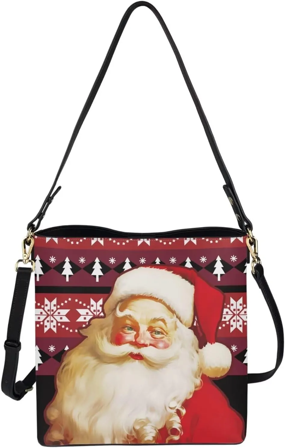 Bucket Bag for Women Shoulder Bag with Zipper Large Capacity Computer Waterproof Crossbody Bag Handbag with Smooth