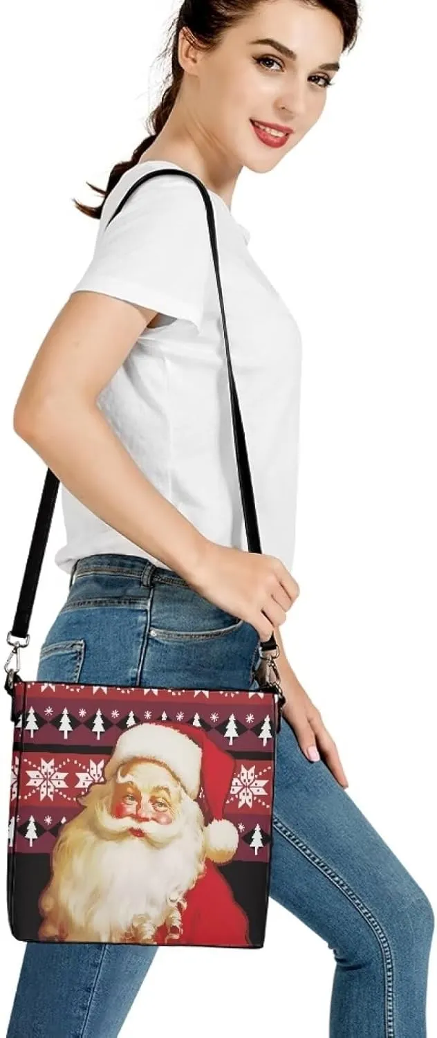 Bucket Bag for Women Shoulder Bag with Zipper Large Capacity Computer Waterproof Crossbody Bag Handbag with Smooth