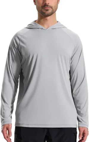 Camo Hoodie Long Sleeves Hunting Shirts for Men Quick Dry UPF 50  Hiking Fishing Shirt with Hood