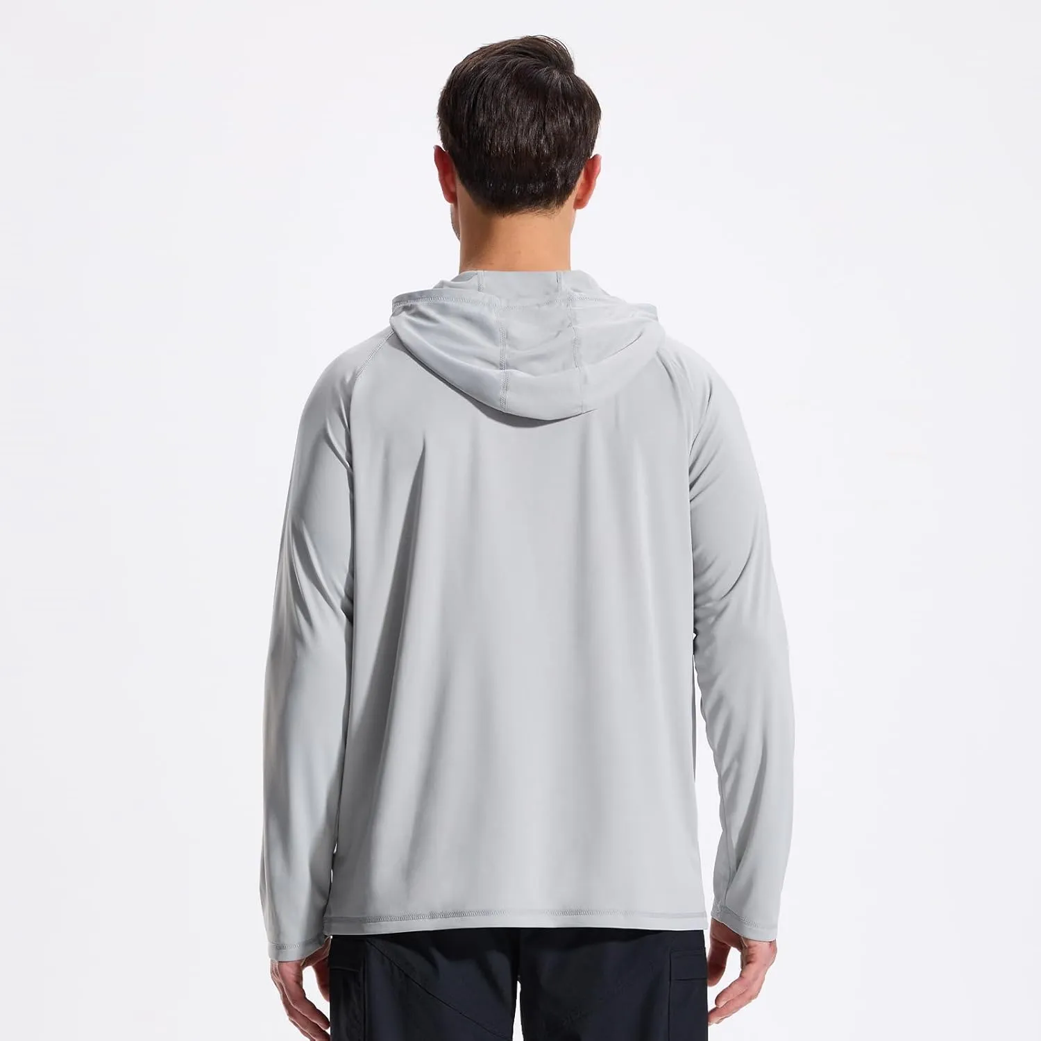 Camo Hoodie Long Sleeves Hunting Shirts for Men Quick Dry UPF 50  Hiking Fishing Shirt with Hood