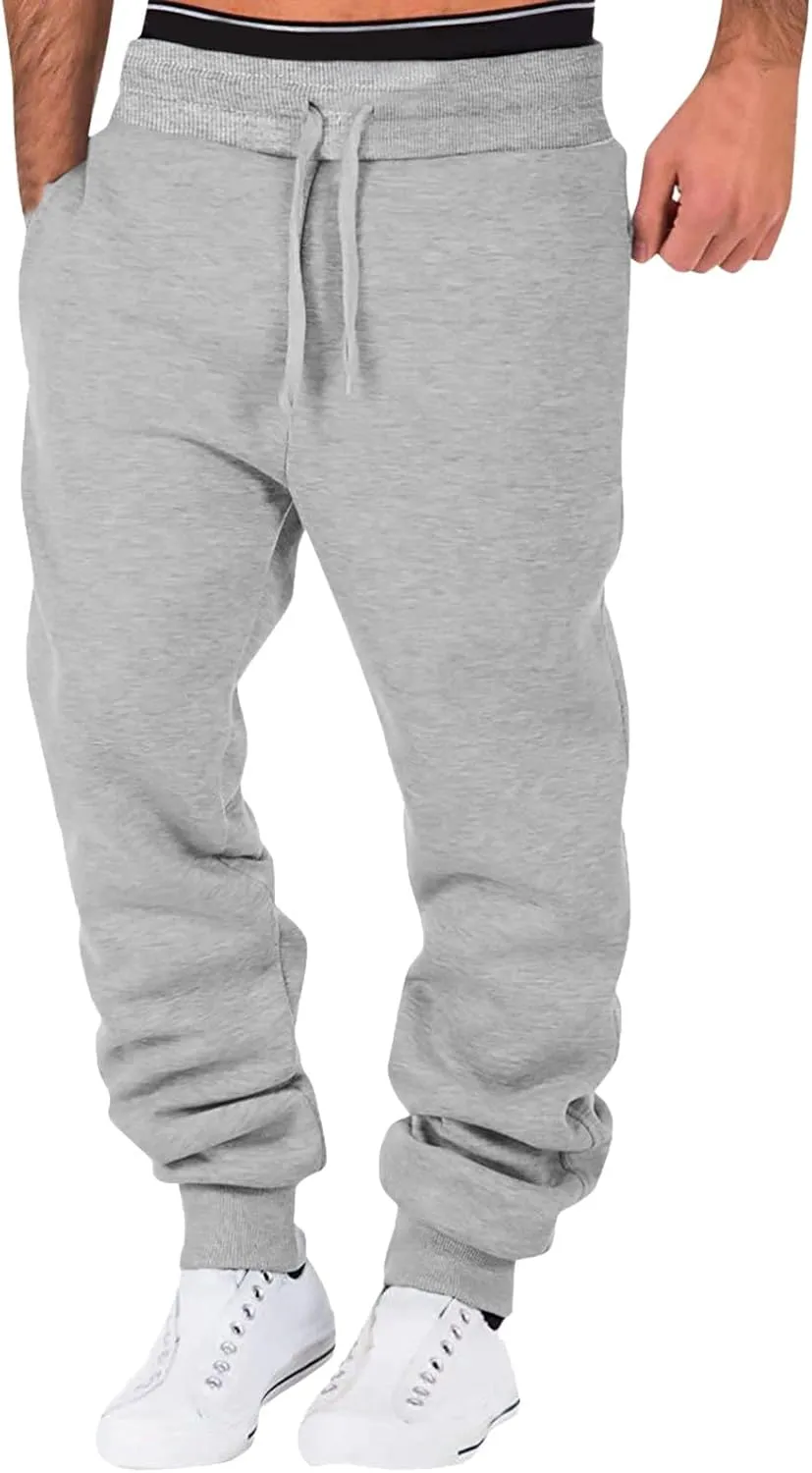 Cargo Sweatpants for Men Big and Tall Joggers Lounge Pants with Pockets Men's Jogger Sweatpants Mens Sweatpants Cargo