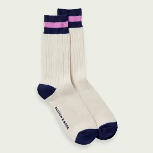 Chunky Ribbed Socks (Cream)