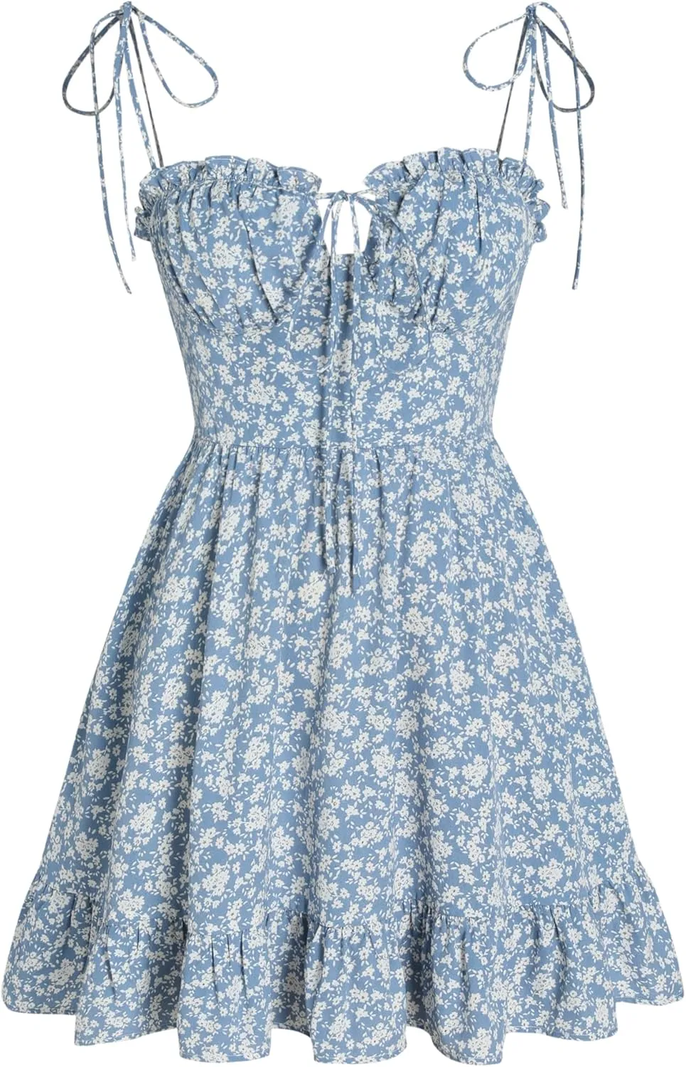 CIDER Womens Summer Dresses Floral Spaghetti Strap Cute Vacation Sundress Dress Boho Casual Outfits