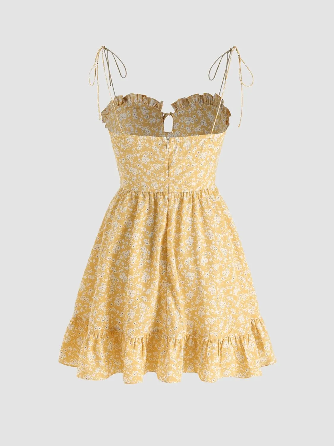 CIDER Womens Summer Dresses Floral Spaghetti Strap Cute Vacation Sundress Dress Boho Casual Outfits