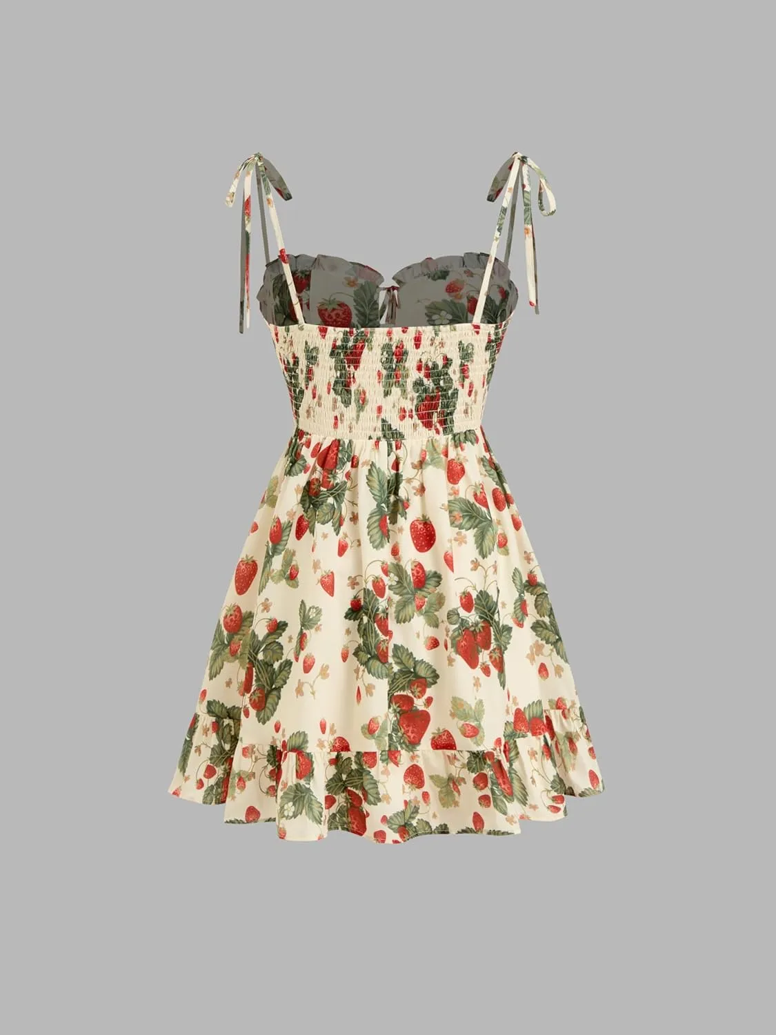 CIDER Womens Summer Dresses Floral Spaghetti Strap Cute Vacation Sundress Dress Boho Casual Outfits