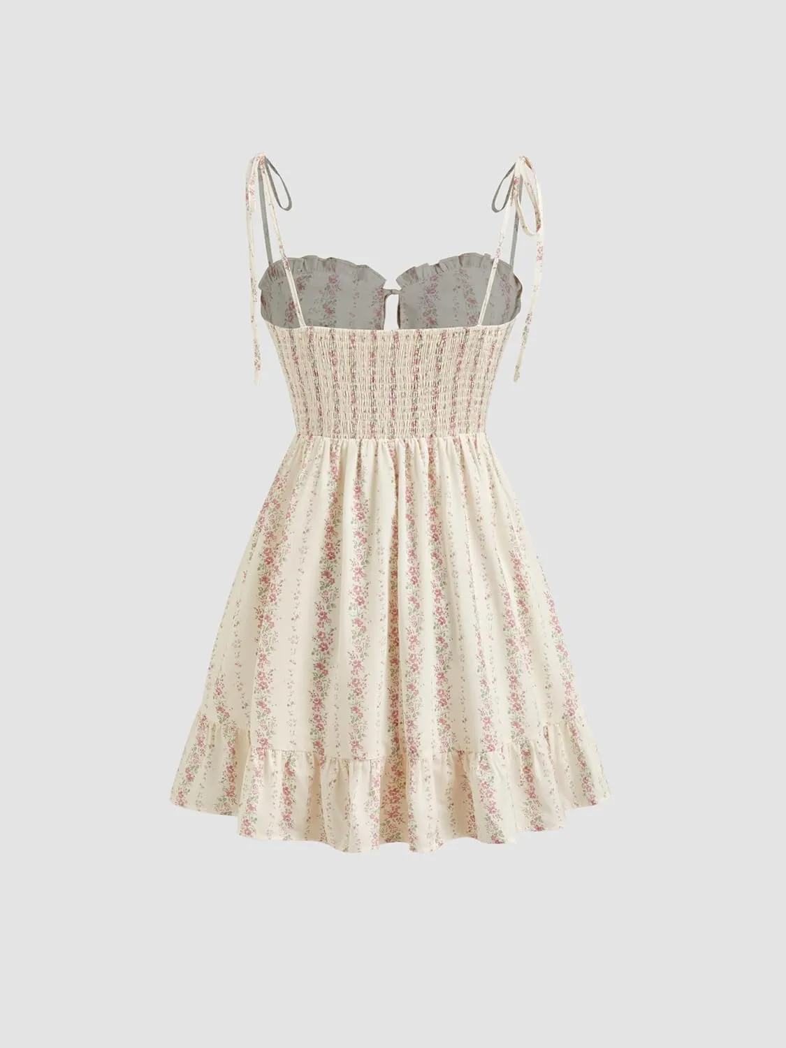CIDER Womens Summer Dresses Floral Spaghetti Strap Cute Vacation Sundress Dress Boho Casual Outfits