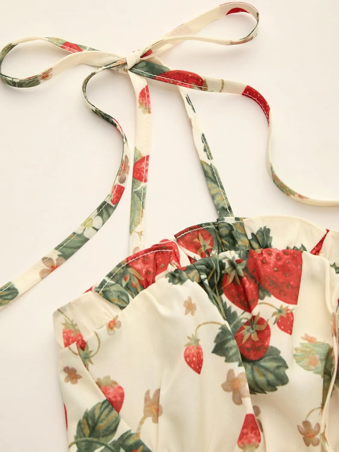 CIDER Womens Summer Dresses Floral Spaghetti Strap Cute Vacation Sundress Dress Boho Casual Outfits