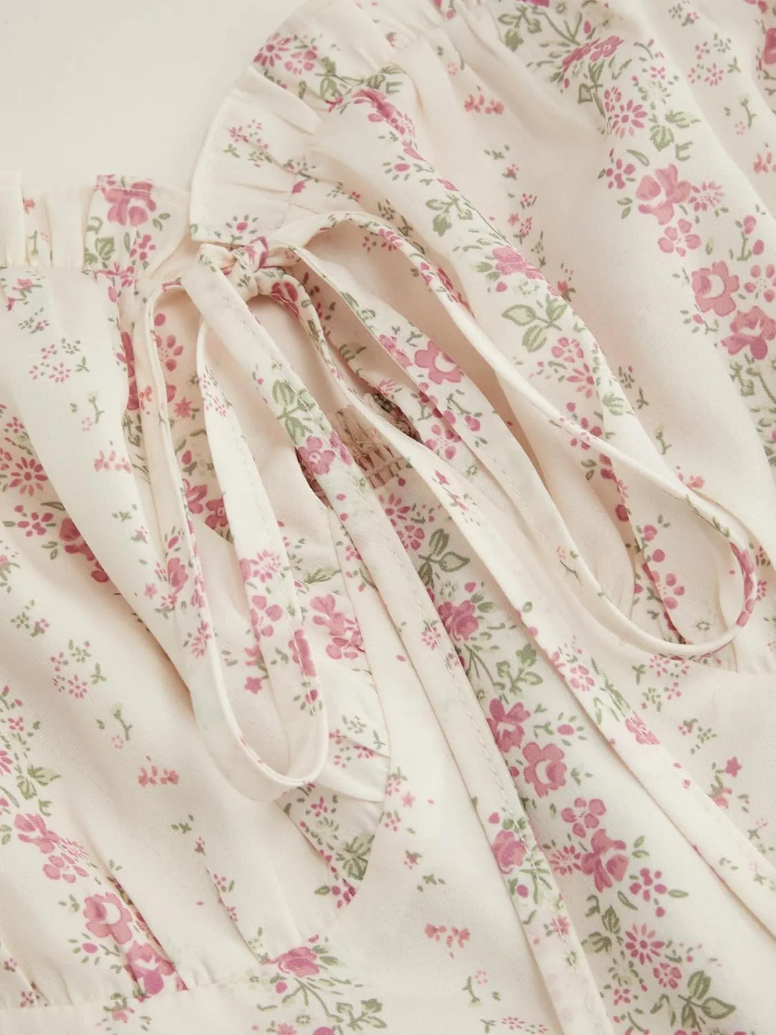 CIDER Womens Summer Dresses Floral Spaghetti Strap Cute Vacation Sundress Dress Boho Casual Outfits