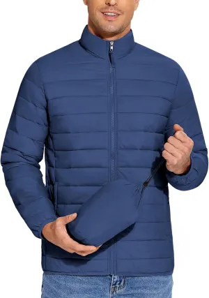 COOFANDY Mens Puffer Jacket Packable Lightweight Jackets Winter Coat Windproof Zipper Down Jacket