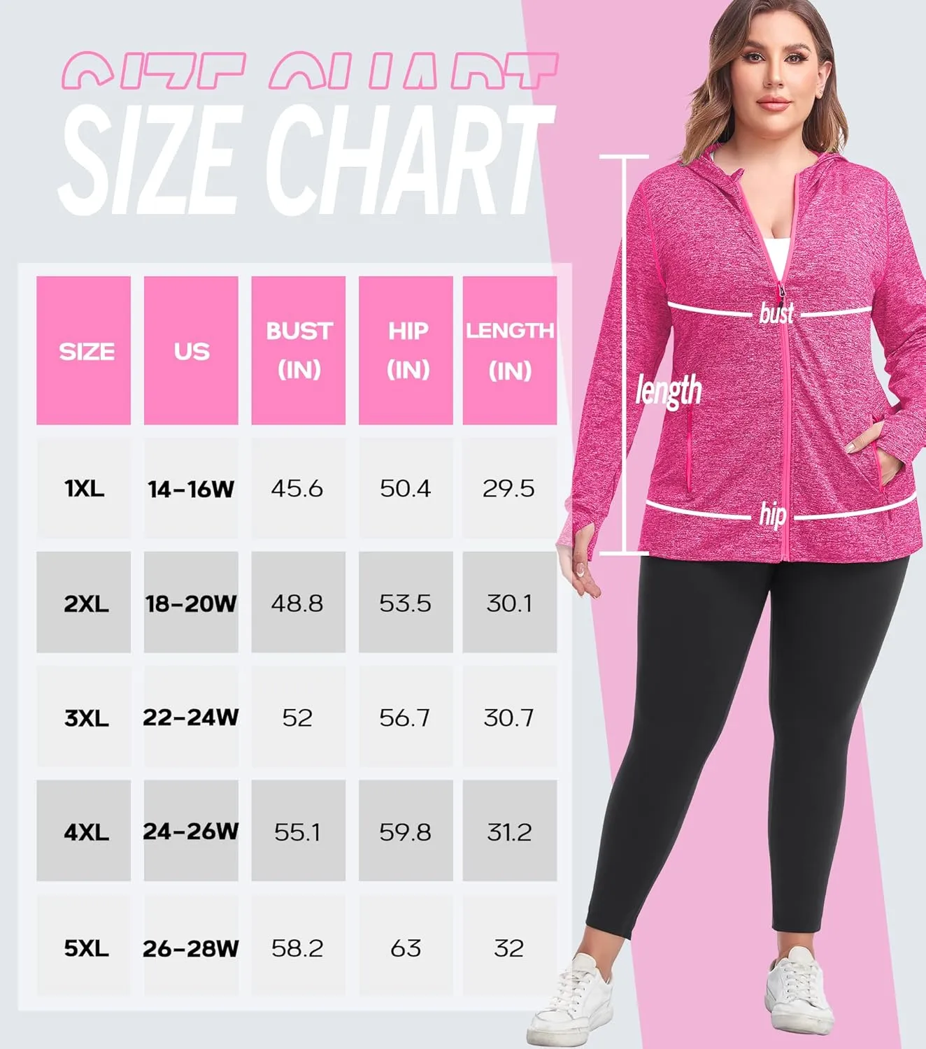 COOTRY Womens Plus Size Workout Jackets Full Zip Up Lightweight Athletic Running Hoodies with Thumb Holes