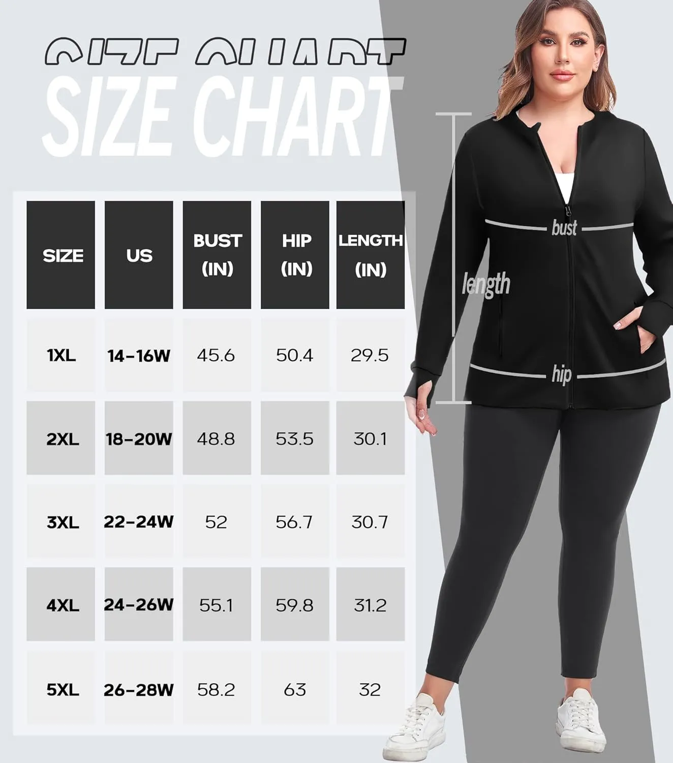 COOTRY Womens Plus Size Workout Jackets Full Zip Up Lightweight Athletic Running Hoodies with Thumb Holes