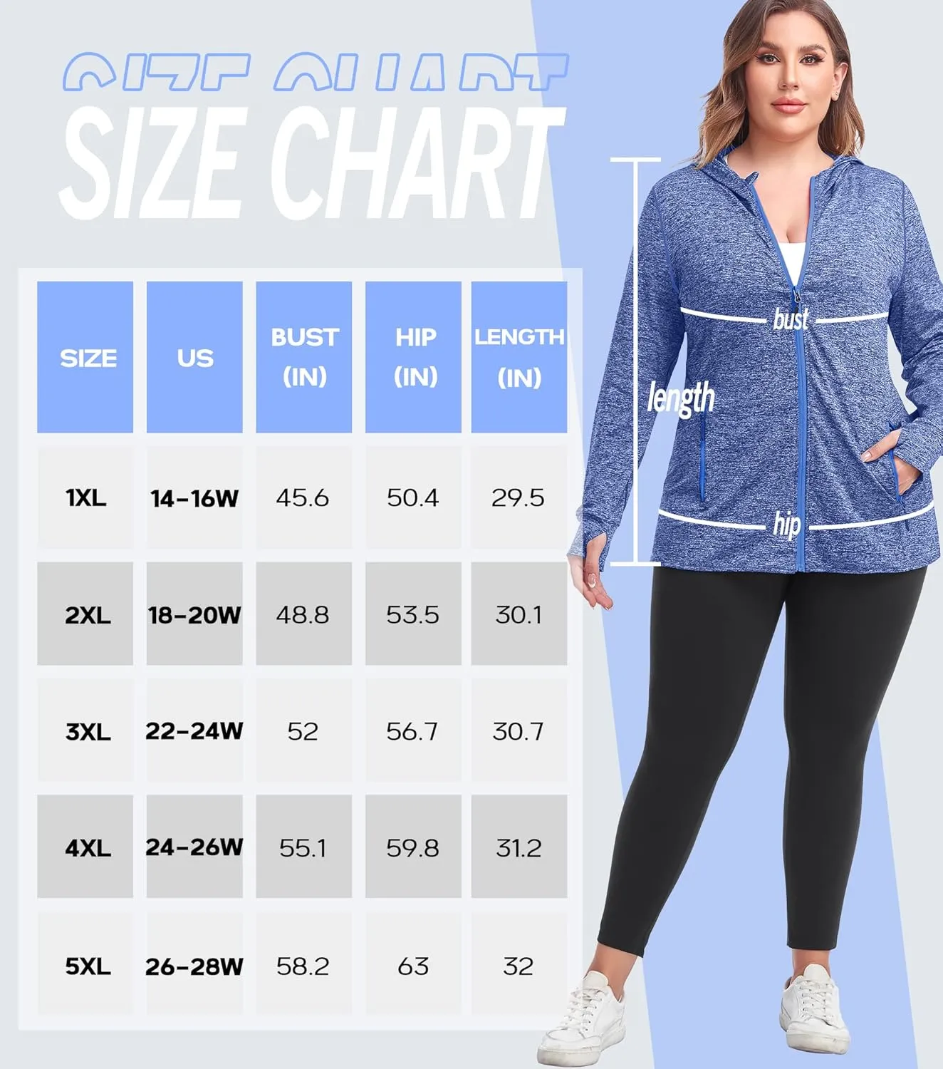 COOTRY Womens Plus Size Workout Jackets Full Zip Up Lightweight Athletic Running Hoodies with Thumb Holes