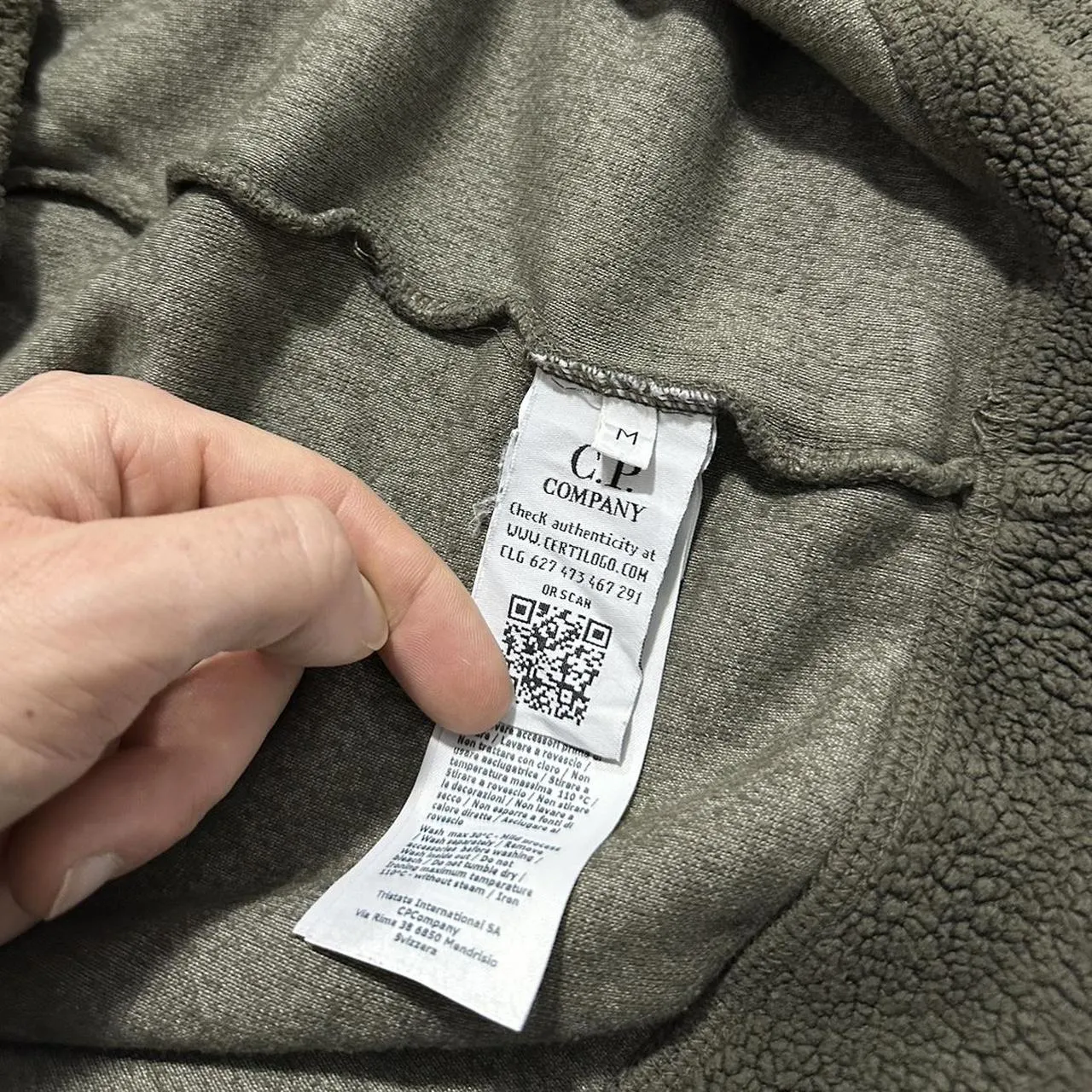 CP Company Sherpa Pullover Hoodie