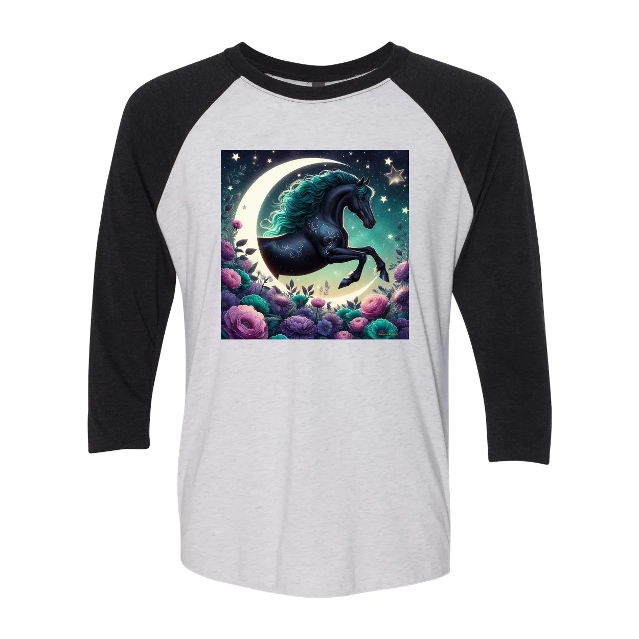 Dancing Filly 3 4 Sleeve Raglan T Shirts