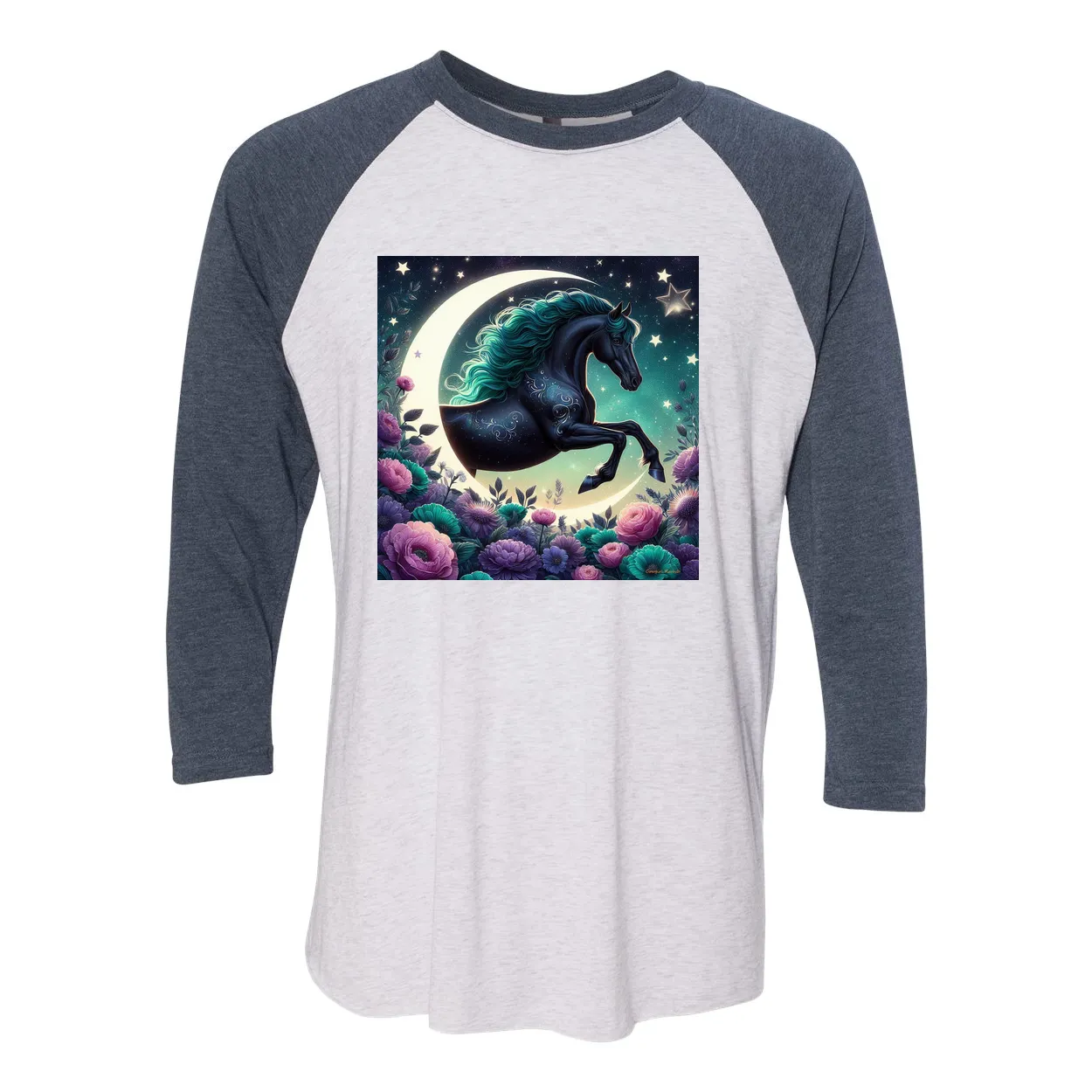 Dancing Filly 3 4 Sleeve Raglan T Shirts