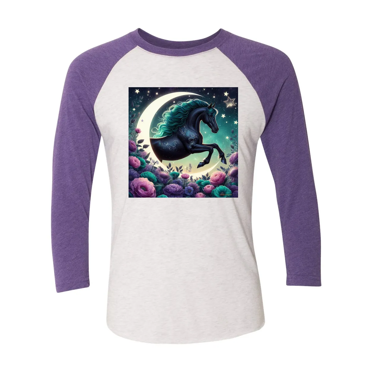 Dancing Filly 3 4 Sleeve Raglan T Shirts