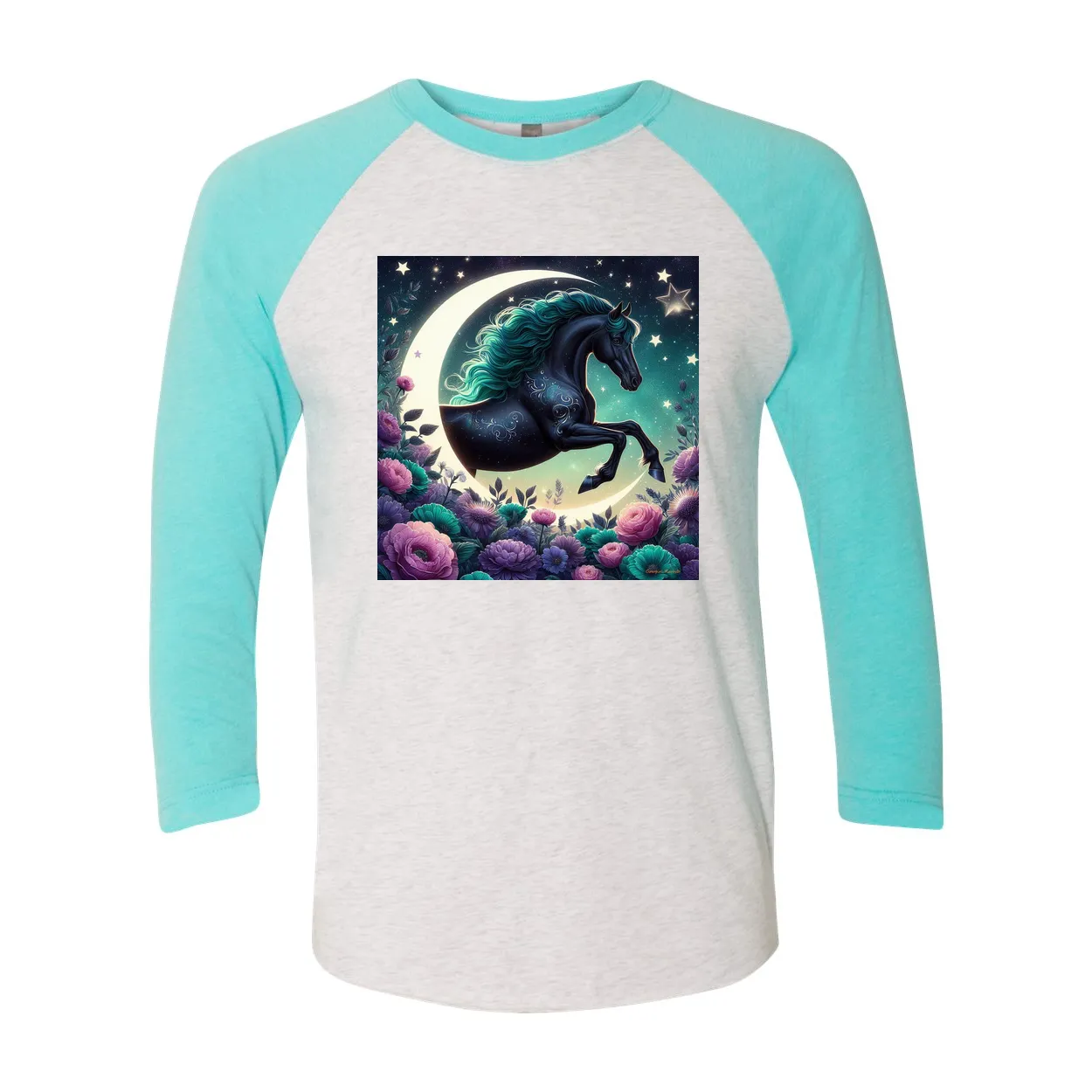 Dancing Filly 3 4 Sleeve Raglan T Shirts