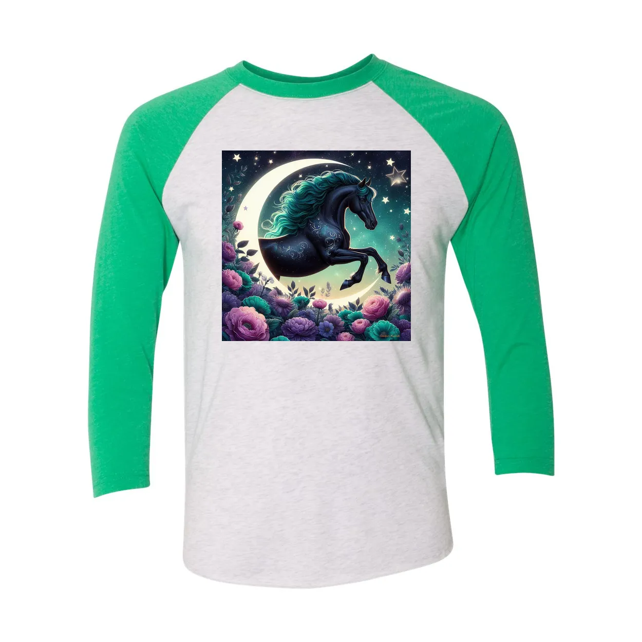 Dancing Filly 3 4 Sleeve Raglan T Shirts