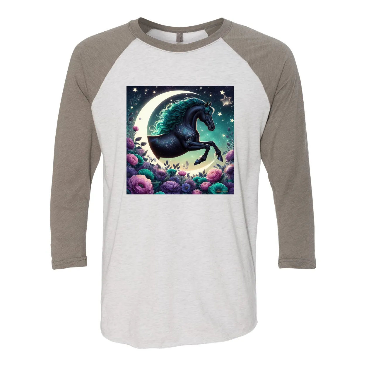 Dancing Filly 3 4 Sleeve Raglan T Shirts