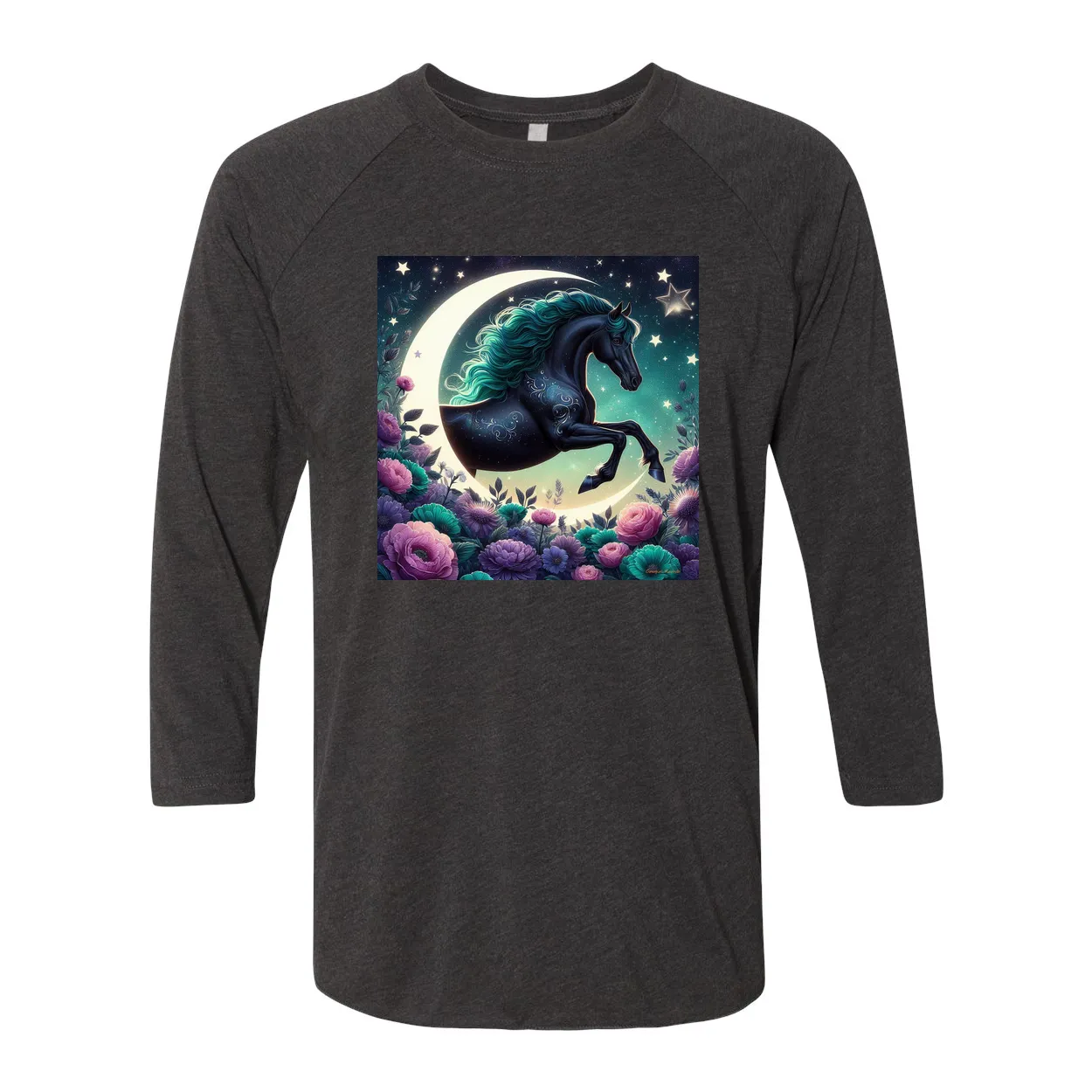 Dancing Filly 3 4 Sleeve Raglan T Shirts