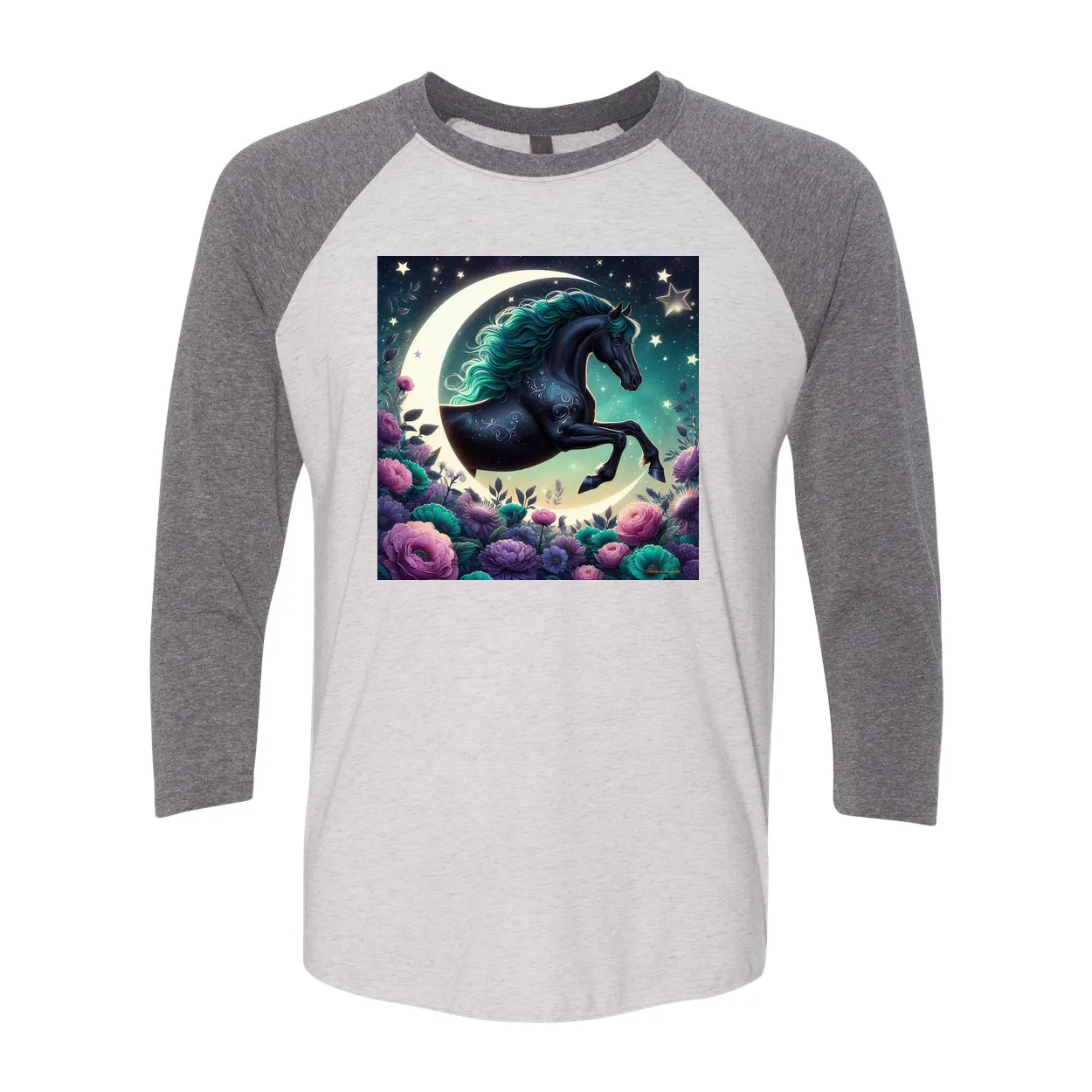 Dancing Filly 3 4 Sleeve Raglan T Shirts