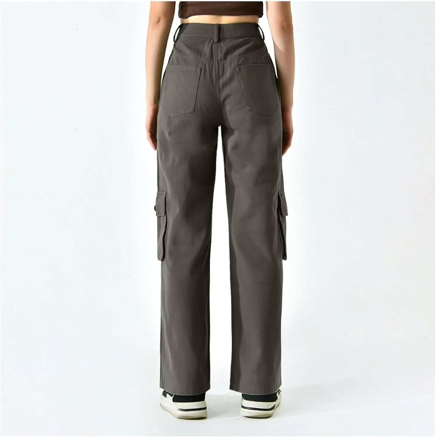 Dressy Cargo Pants for Women Trendy Straight Wide Leg Trousers High Waist Comfort Workwear Pants Fall Casual Pants