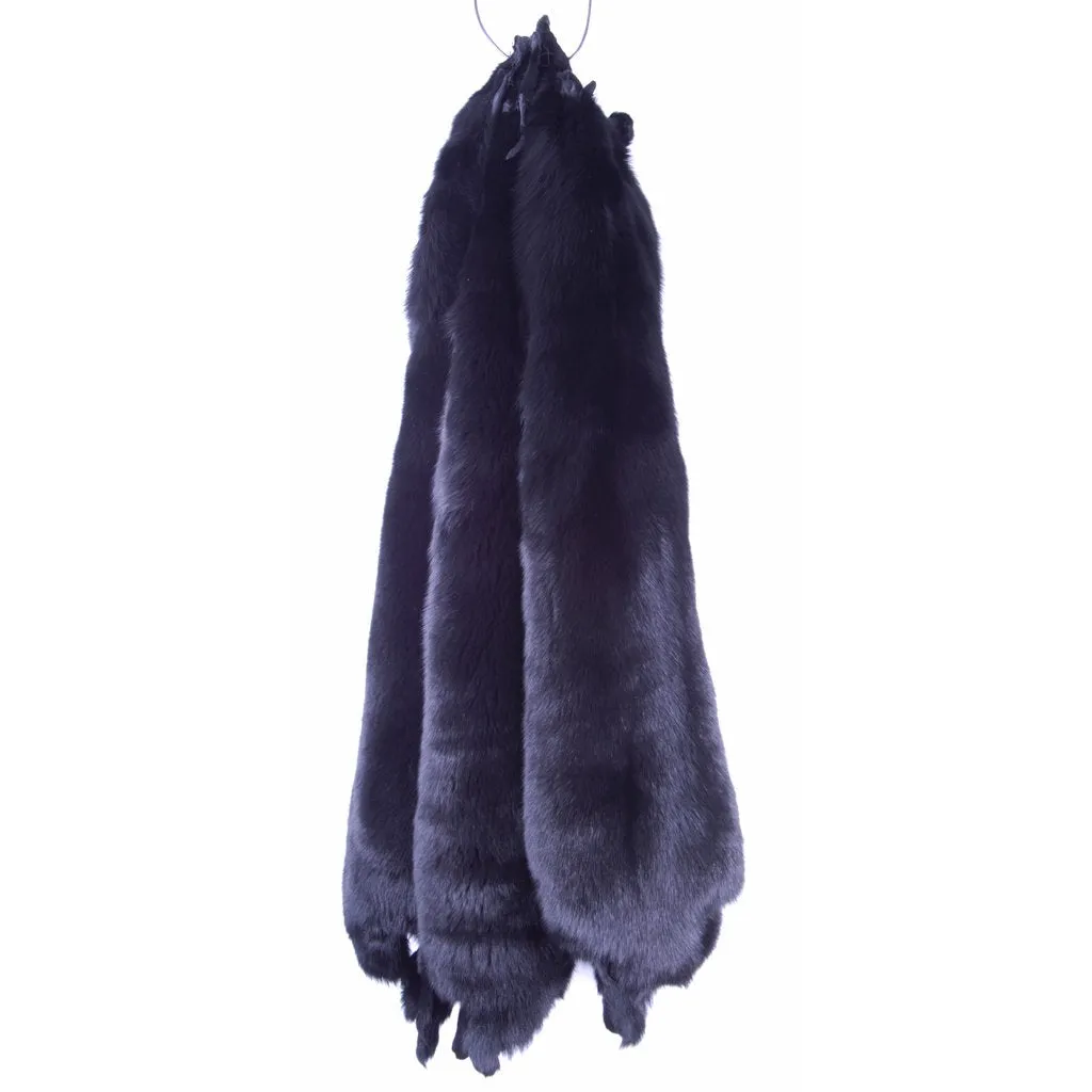 Dyed Fox Skin - Black