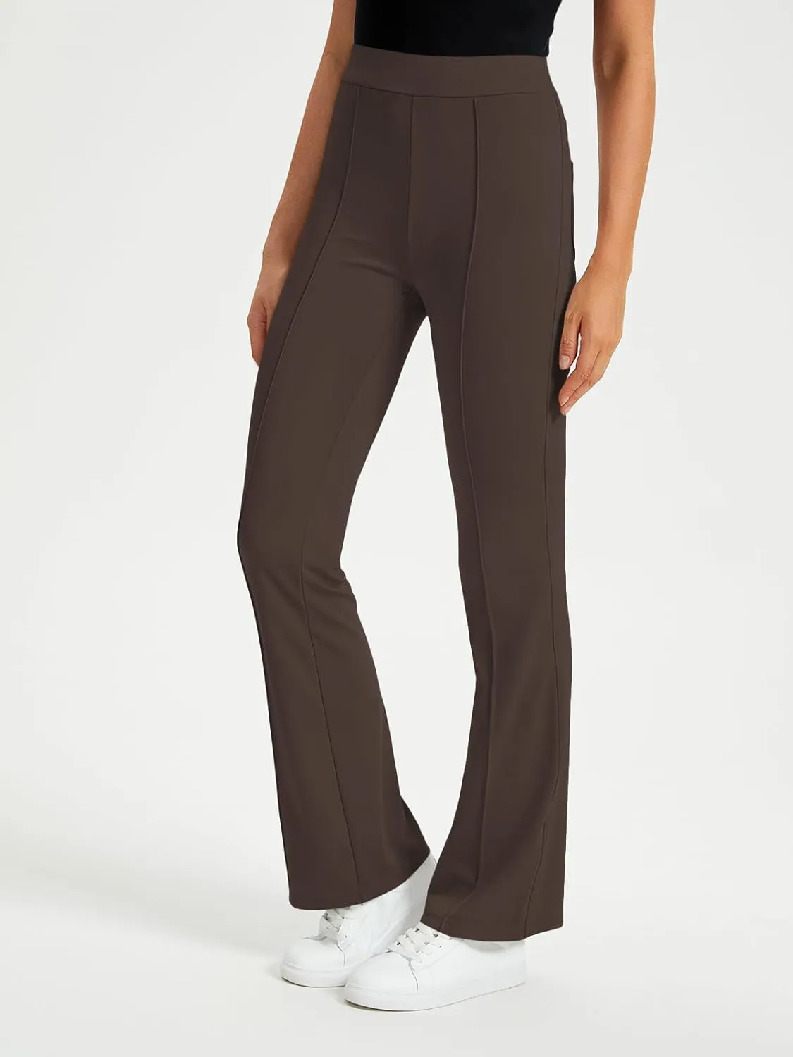 EFAN Womens Work Business Casual Flare Leggings Pants Comfort Office High Waisted Slacks Suits with Pockets 2025