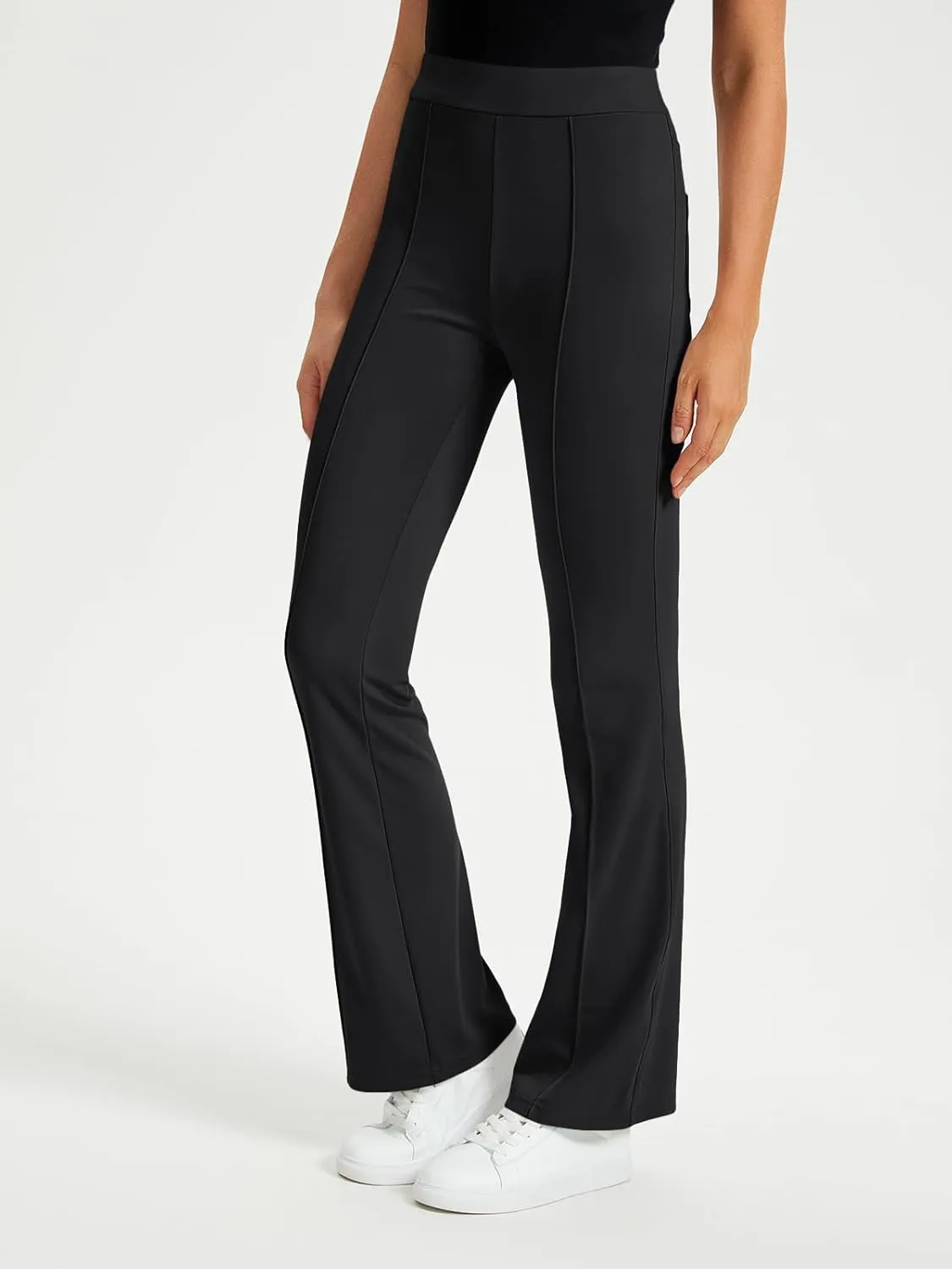 EFAN Womens Work Business Casual Flare Leggings Pants Comfort Office High Waisted Slacks Suits with Pockets 2025