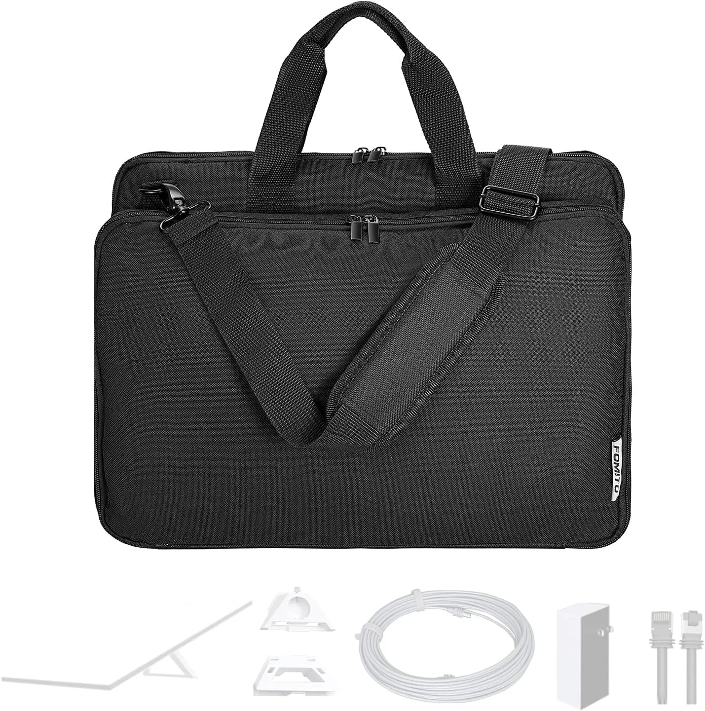 FOMITO Light Carry Bag Camera Case with Shockproof Foam for DSLR LED Stabilizer Drone, LED Video Light etc - Black