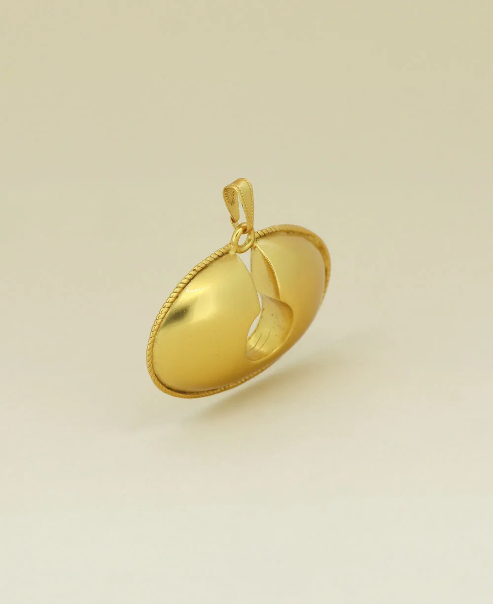 Gold Plated Pre-Colombian Feminine Symbol Necklace