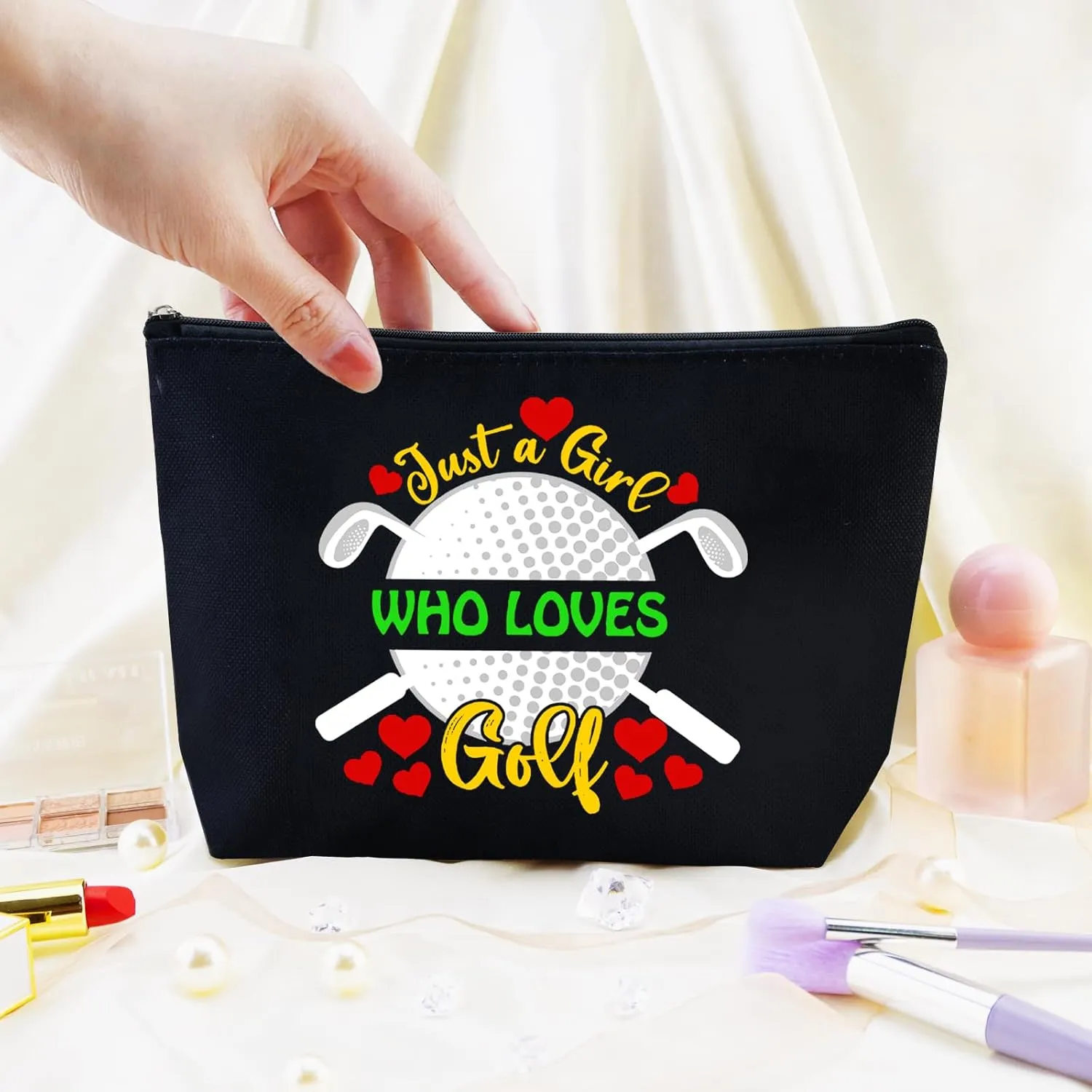 Golf Gifts for Women Coach Appreciation Gift Cool Gifts for Golfer Golf Lovers Accessories for Women Golfers Makeup Bag Cosmetic Pouch for Sports Enthusiasts Birthday Gifts for Her Female