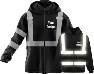 Hi-Vis Safety Jackets Custom Logo High Visibility Windbreaker Team Work Uniform