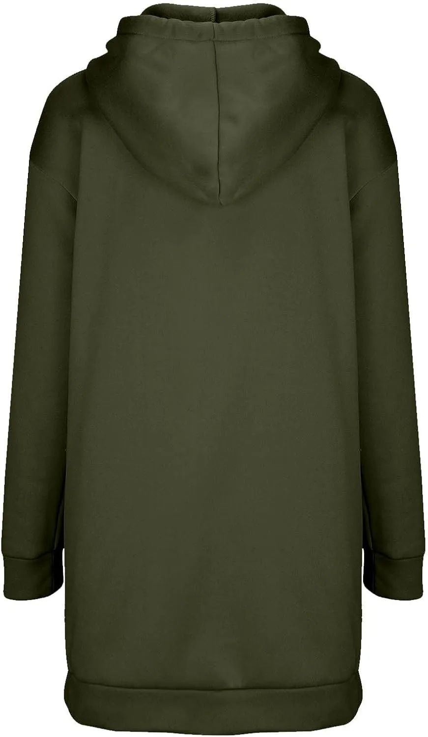 Hoodie Dress for Women Solid Colour Long Sleeve Pullover Tops with Pocket Oversized Casual Fashion Sweatshirt Dress