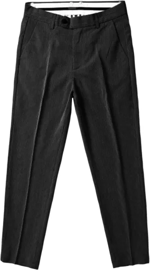 JEShifangjiusu Mens Chinos Slim Fit Pants Comfort Casual Solid Trousers Flat Front Stretch Skinny Tapered Dress Pants (38,Black), Black, 38