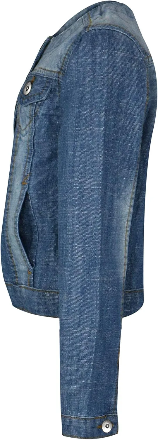 Kids Girls Jacket Denim Style Stylish Fashion Trendy Jeans Jackets Age 3-13 Year