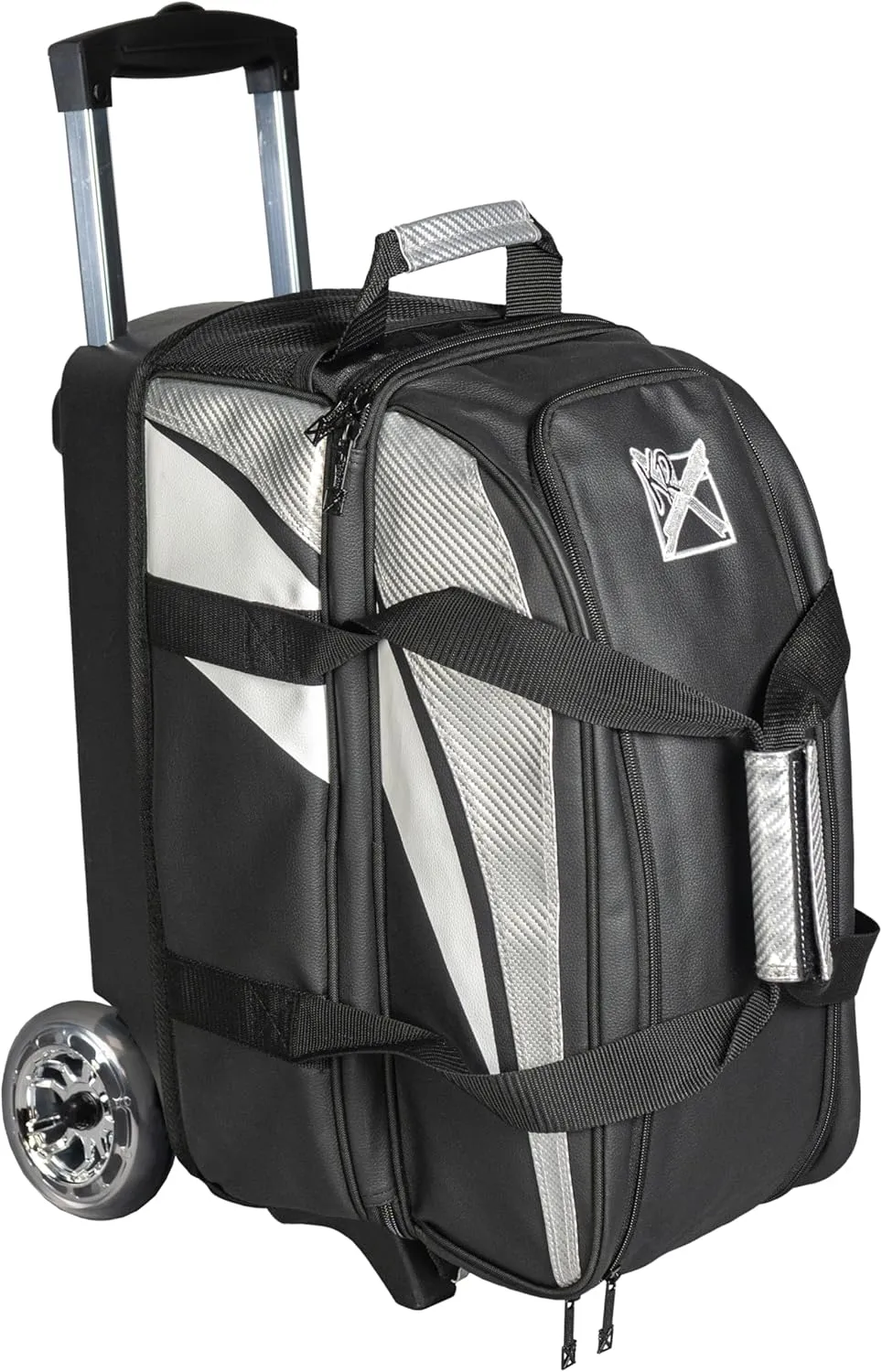 KR Strikeforce Cruiser Lux Blue Double Roller Bag - with 5" Smooth KRuze Wheels & Extra Long Handle