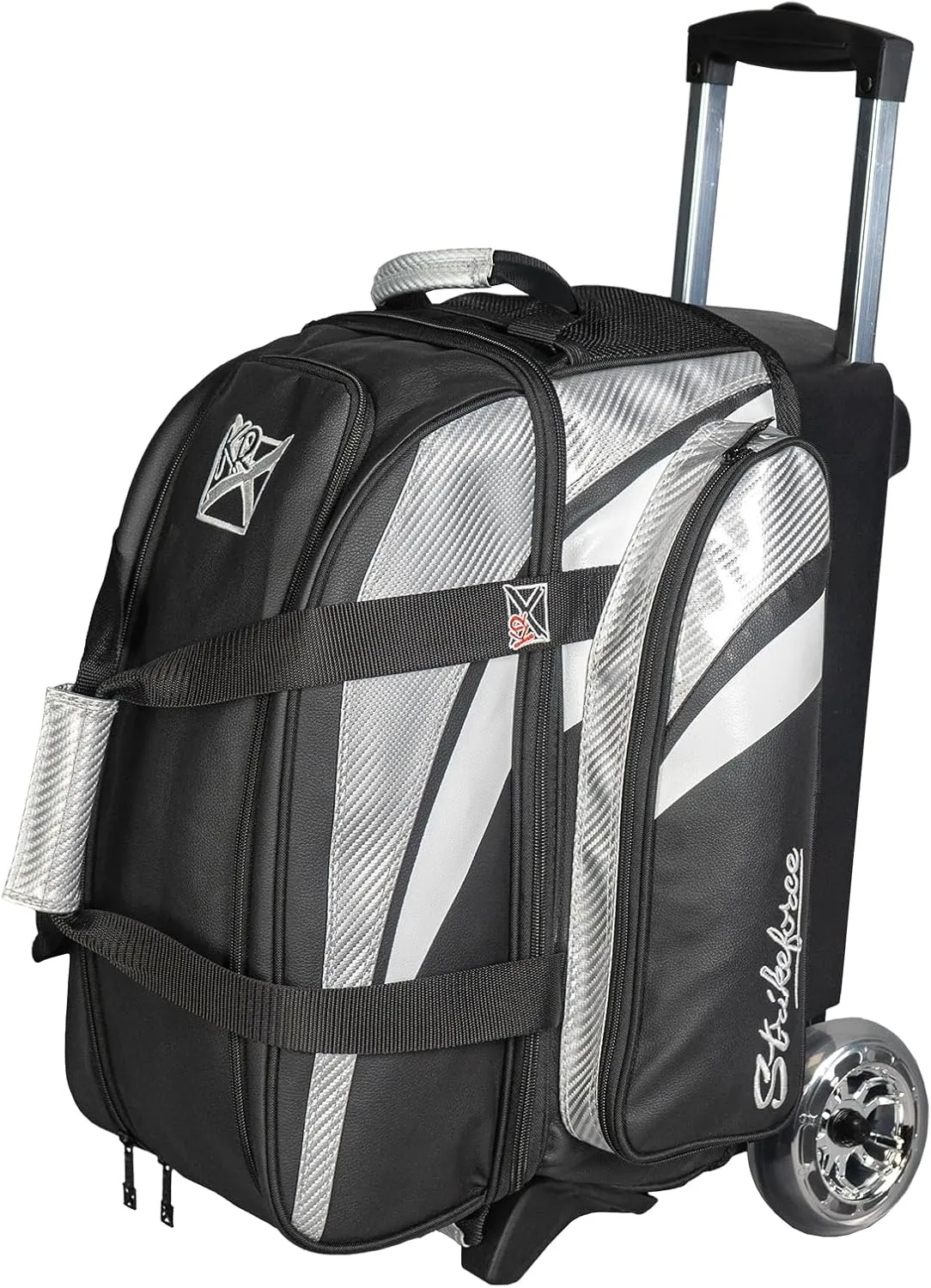 KR Strikeforce Cruiser Lux Blue Double Roller Bag - with 5" Smooth KRuze Wheels & Extra Long Handle