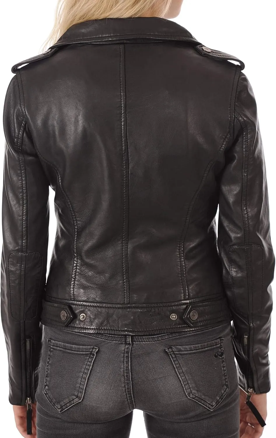 KYZER KRAFT Womens Leather Jacket Bomber Motorcycle Biker Real Lambskin Leather Jacket for Womens