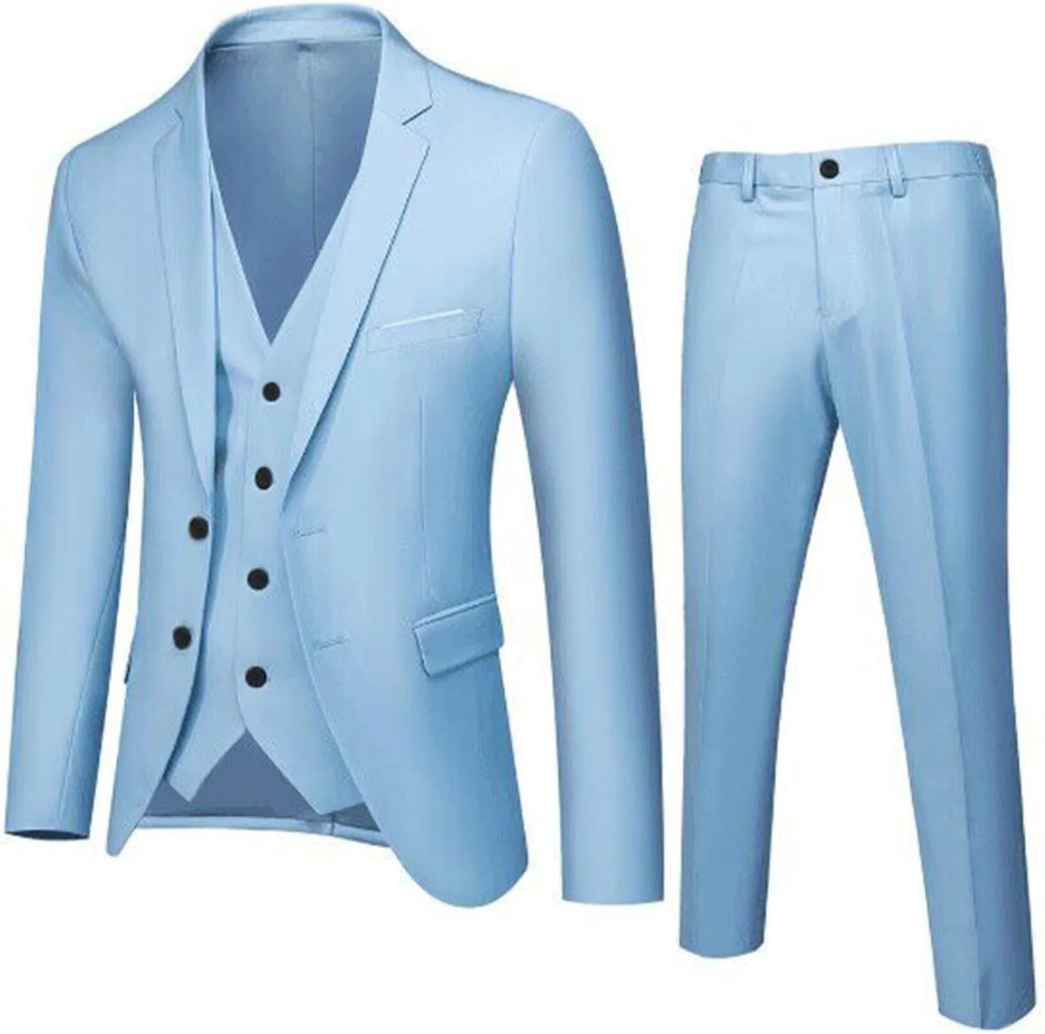 LCMTWX Tuxedo For Men 3 Suit Business Wedding Party Jacket Vest & Pants Coat MenS Suits Premium Comfort Dress Pant Casaca