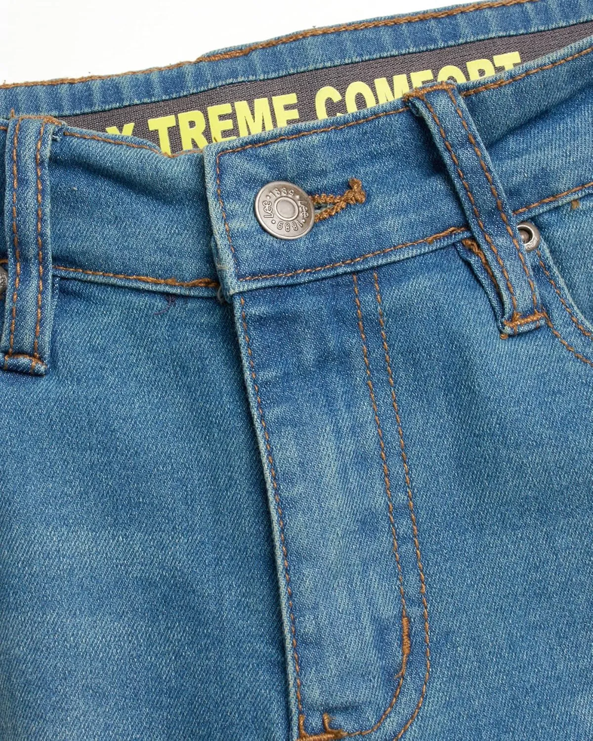 Lee Boys' Comfort Stretch Relaxed Fit Straight Leg Denim Jeans